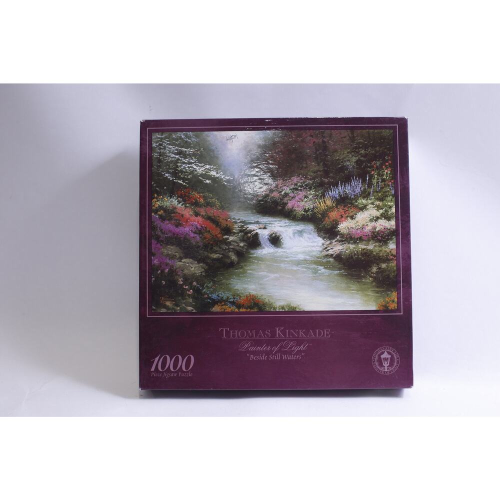 Thomas Kinkade, Jigsaw Puzzle, Beside Still Water, 1000 Pieces, SEALED, Painter